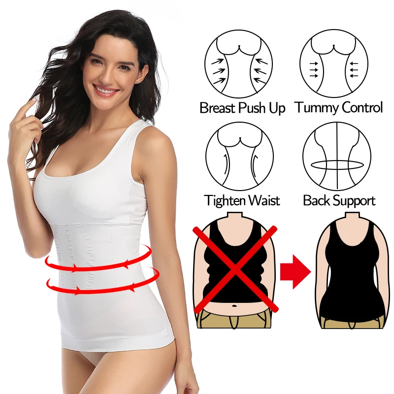 Женское Утягивающее боди нижнее белье бюстгальтер с подкладкой топы