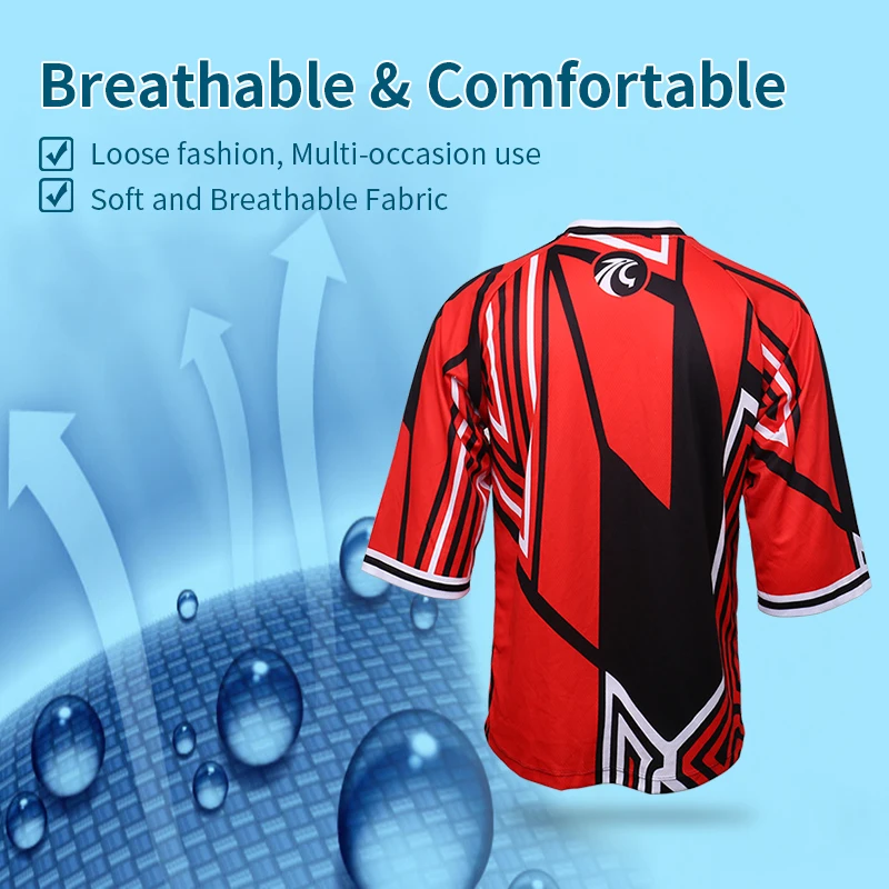 X-Tiger Motocross Jerseys Medium Sleeve Mountain Bike Cycling Clothing Summer Quick-Dry Downhill Jersey MTB Bicycle DH Shirt | Спорт и