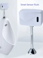 bathroom toilet automatic electric urinal flush valve sensor infrared touchless exposed wall mount accessories