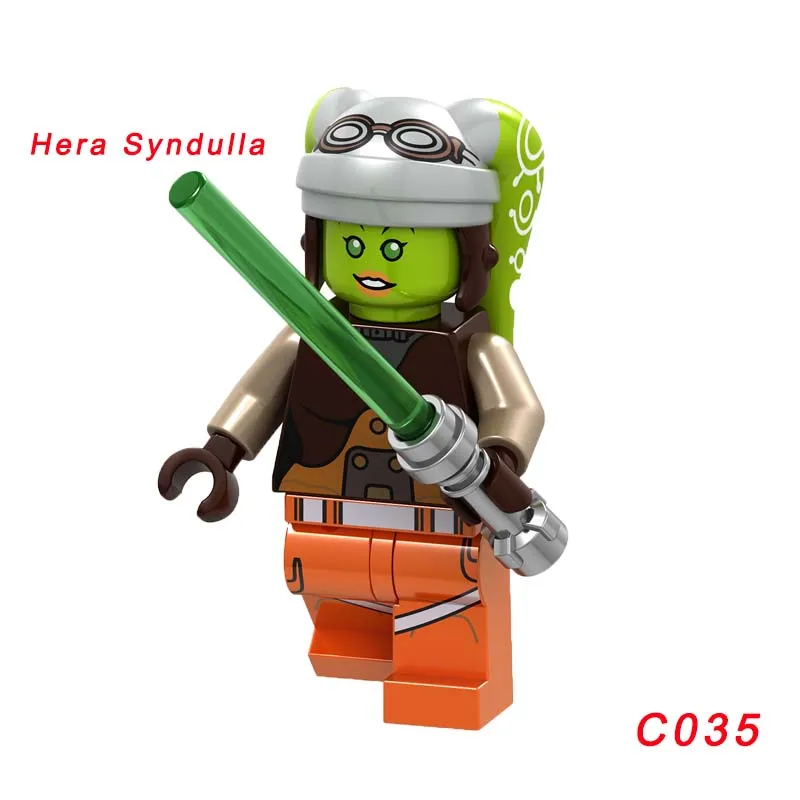 C035 Одиночная Звездные войны кирпич Боевой Дроид Malbus Leia Luke Skywalker Qui Gon Ro-Gr супер Боевой Дроид K2So строительный блок - Цвет: C035
