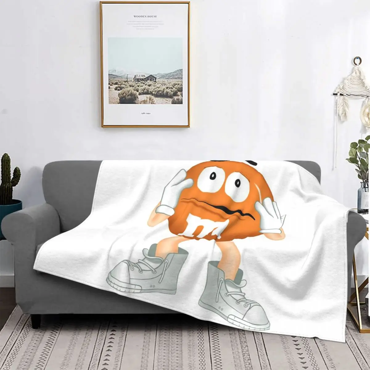 

M & M's ковер шоколадной конфеты для гостиной текстильный флокирующий одеяло для горячей кровати покрывала для кровати Роскошное Одеяло флан...