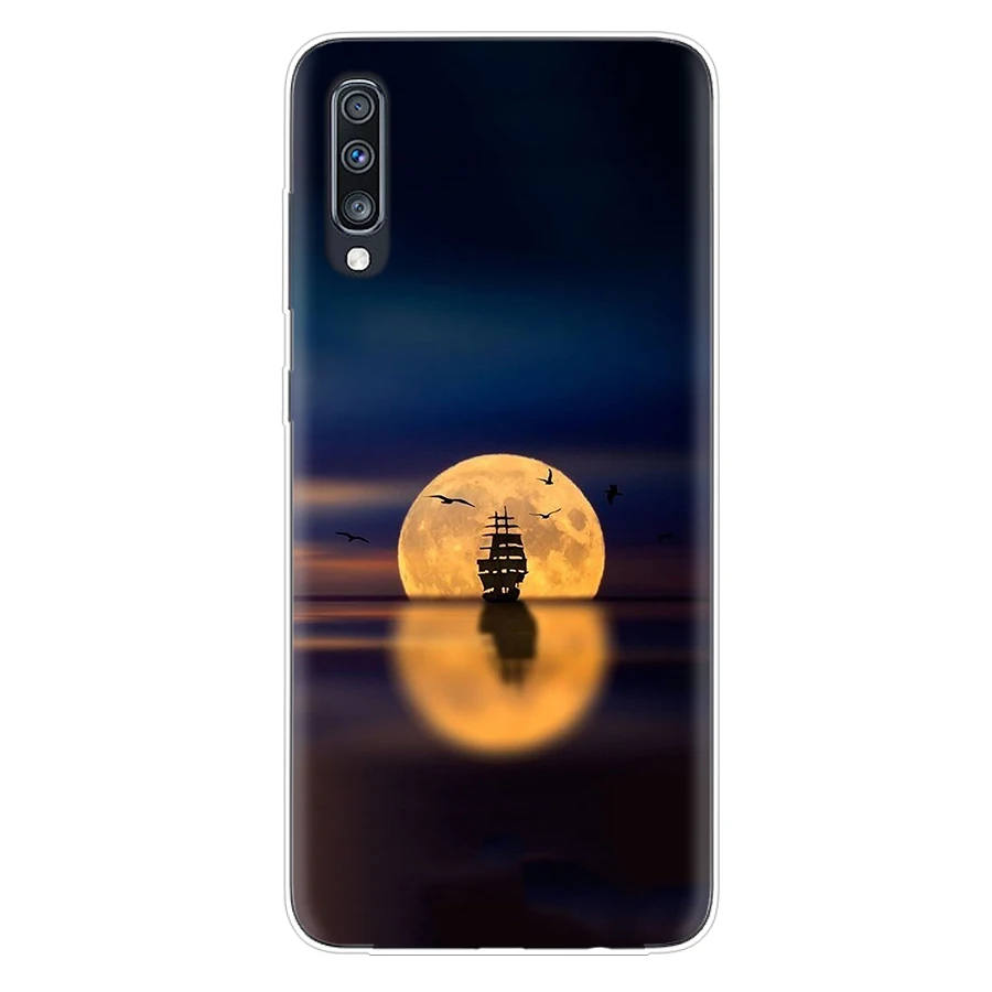 Чехол Moon Moonlight для Samsung чехол телефона S21 FE S20U A50 A70 A51 A71 A10 A20E A20S A30 A40 оболочка S10Plus A6 A7