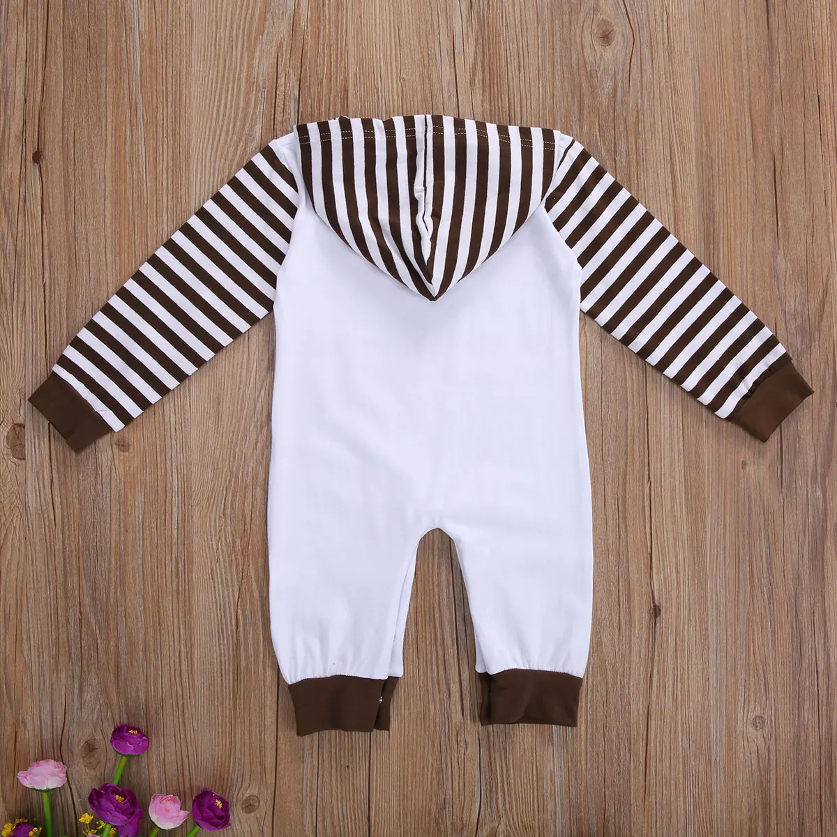 Детский комбинезон с капюшоном на Рождество/День благодарения длинными рукавами