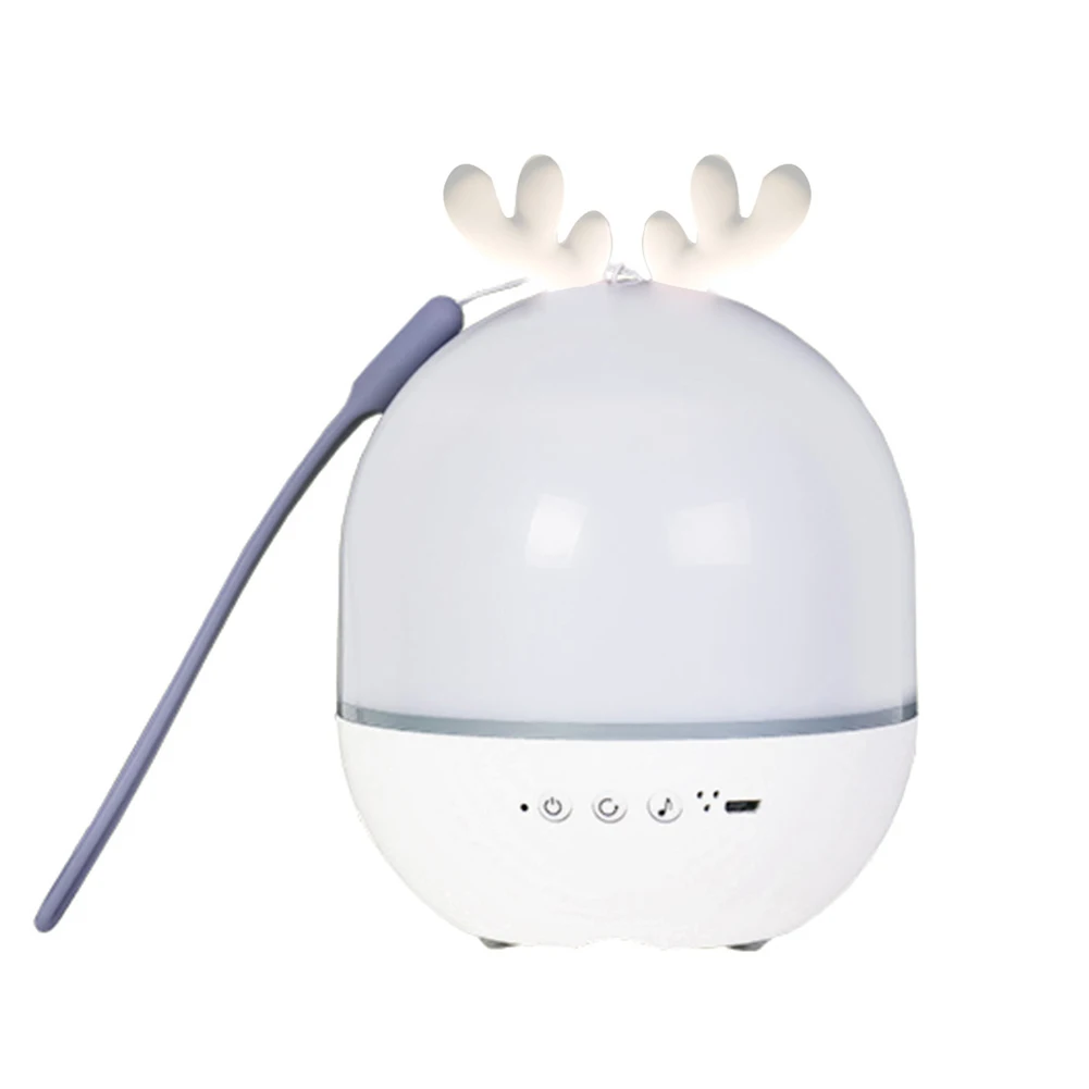 

Проекционный ночник с USB-зарядкой, вращающийся декоративный светильник с милыми ушками оленя, ночсветильник, подарок для детей, домашний де...
