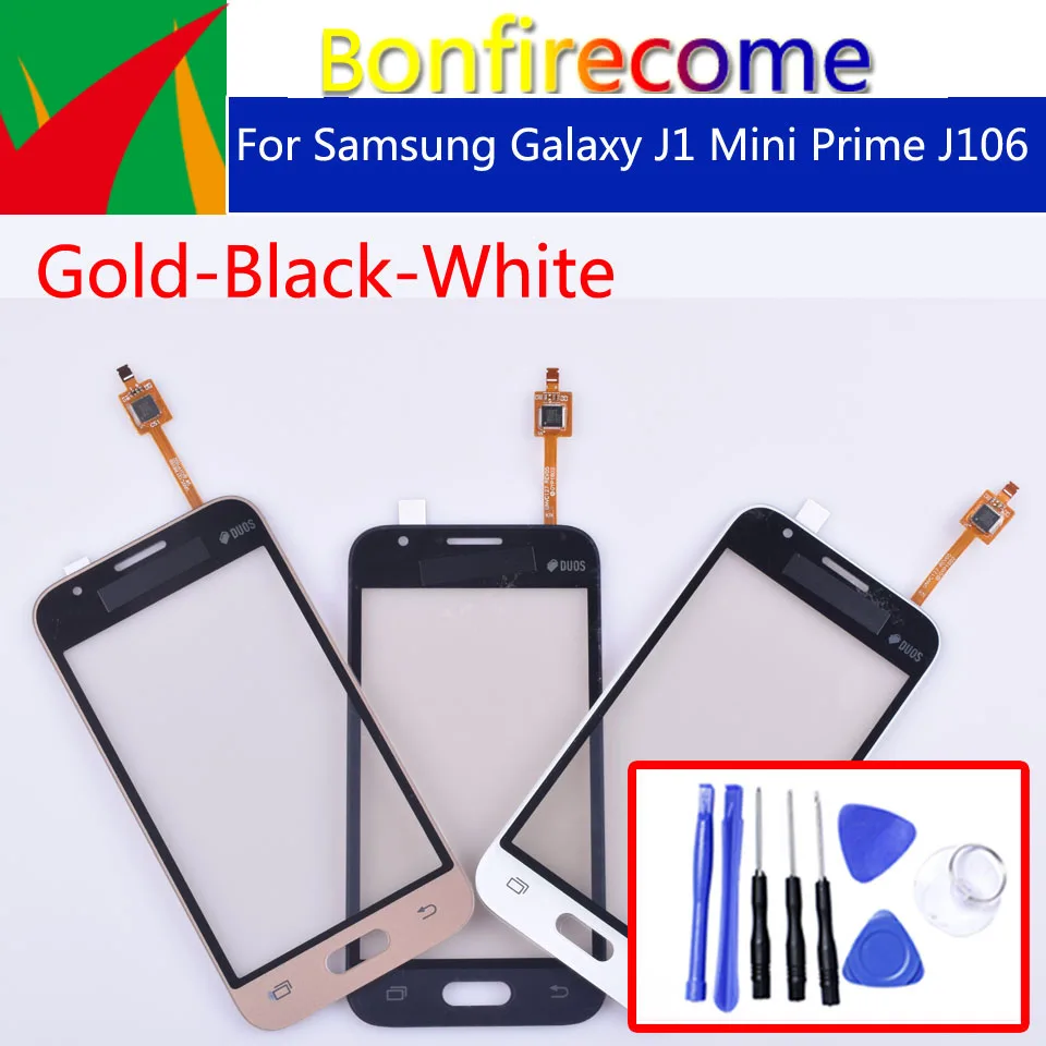 Сенсорный экран 4,0 дюйма для Samsung Galaxy J1 Mini Prime J106 J106H J106F J106B J106M SM-J106F, стеклянный тачскрин с цифровым преобразователем