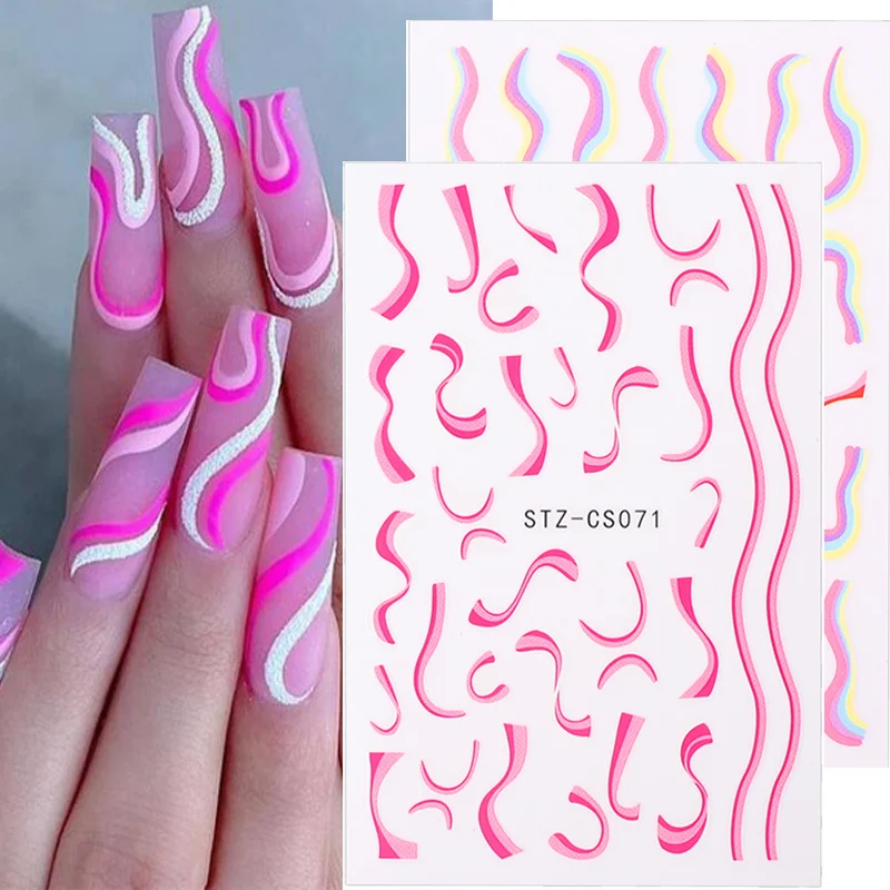 1 шт. абстрактная наклейка для ногтей с принтом в виде коровы | Красота и здоровье