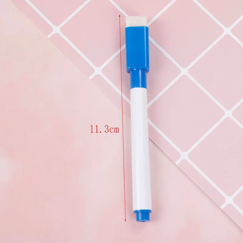 

8 Colors 10Pcs/lot Whiteboard Pen Drawing Erasable Dry Wipe Markers Built In Eraser Office School Supplies