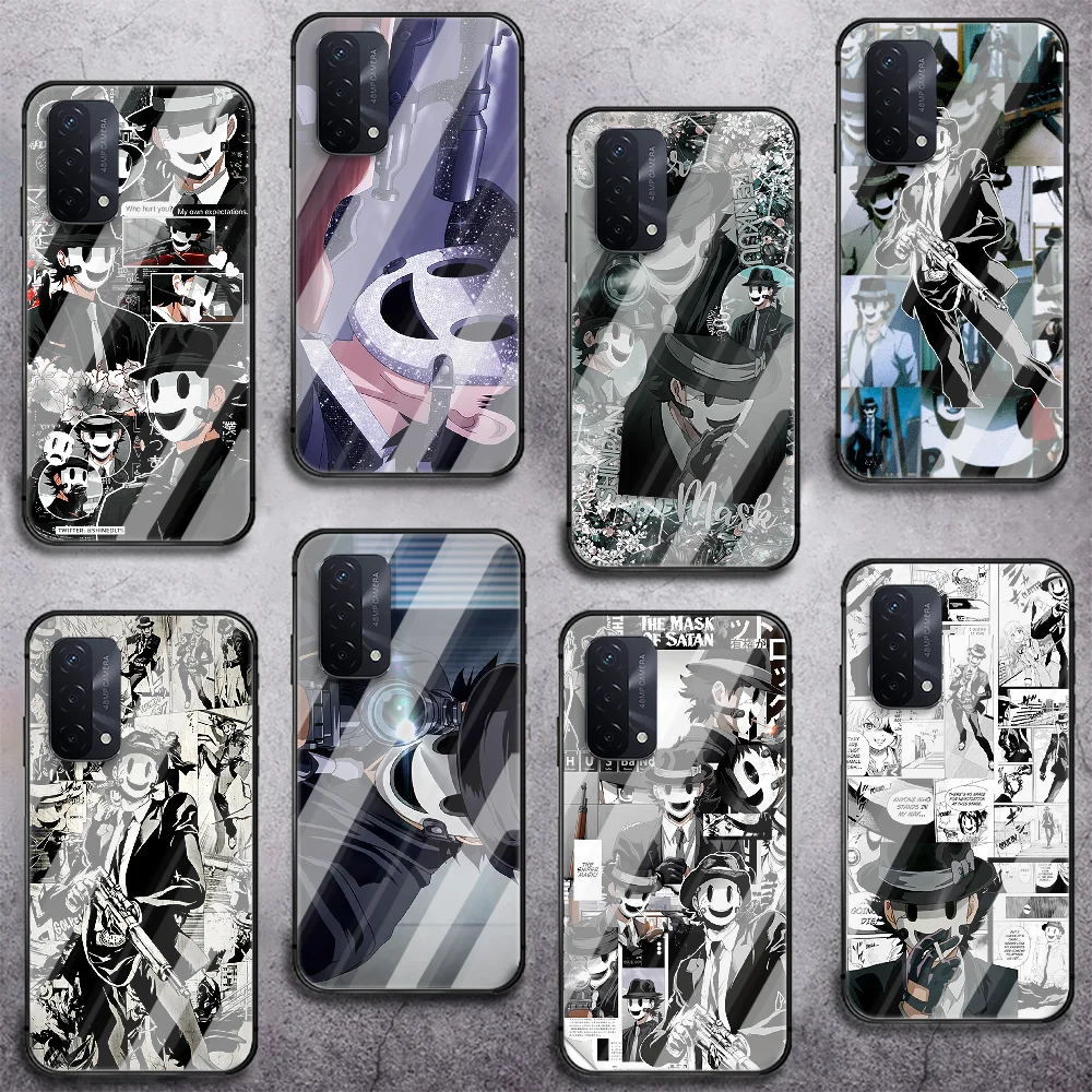 

High-Rise Invasion Sniper Mask Phone Tempered Glass Case Cover For oppo realme find reno a c x3 gt 53 5 6 7 11 Pro 5g Cover