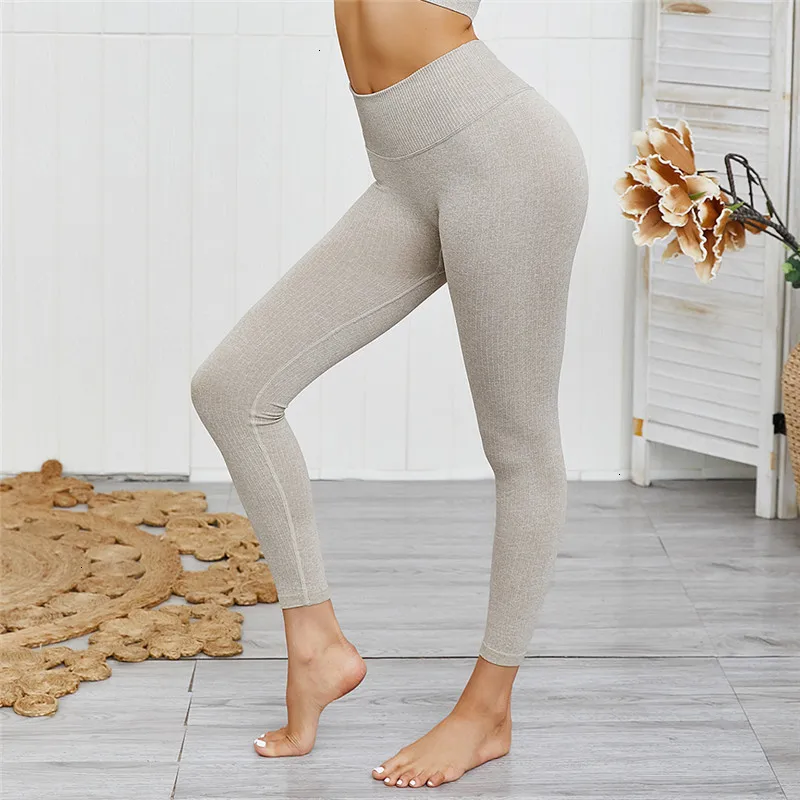Женские спортивные Леггинсы для фитнеса, йоги, штаны с высокой талией, бесшовная одежда для спортзала, Колготки с эффектом пуш-ап, устойчивые к приседанию, спортивная одежда для тренировок, NCLAGEN