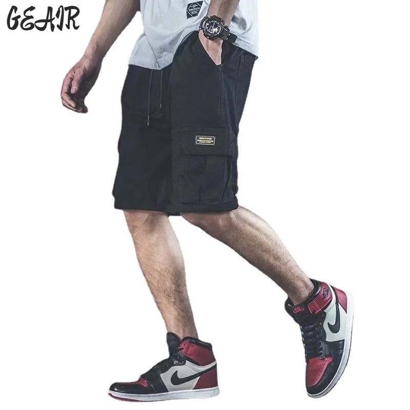 

Street Hip Hop Trend Loose Shorts Men's Summer Ins Pocket Fashion Overalls Wholesale Men Clothing 2020 Short Cargo Pants Men