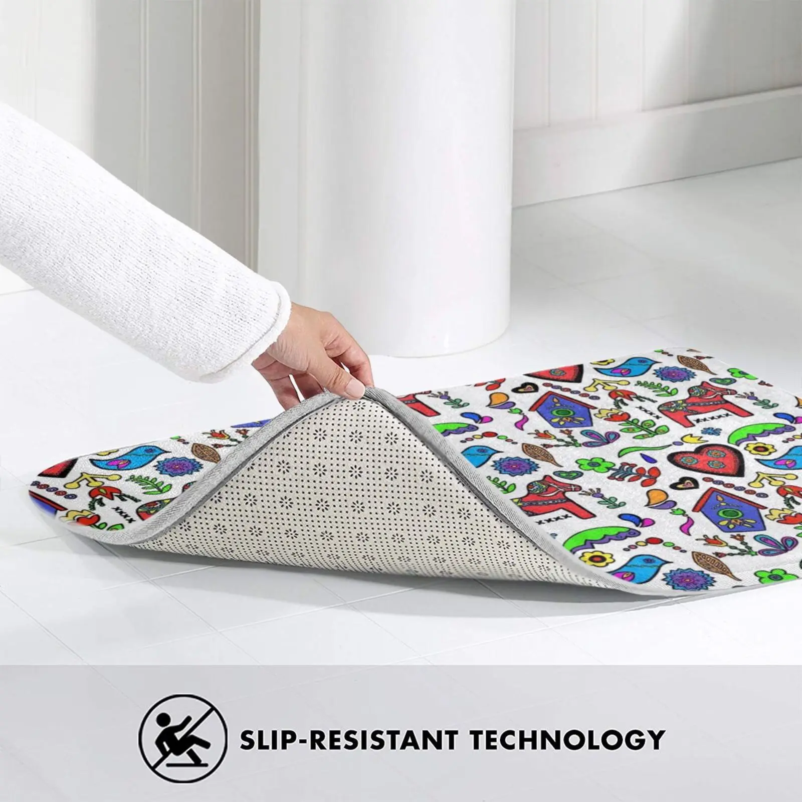 Шведский коврик для народного искусства ковер Противоскользящий входной двери в