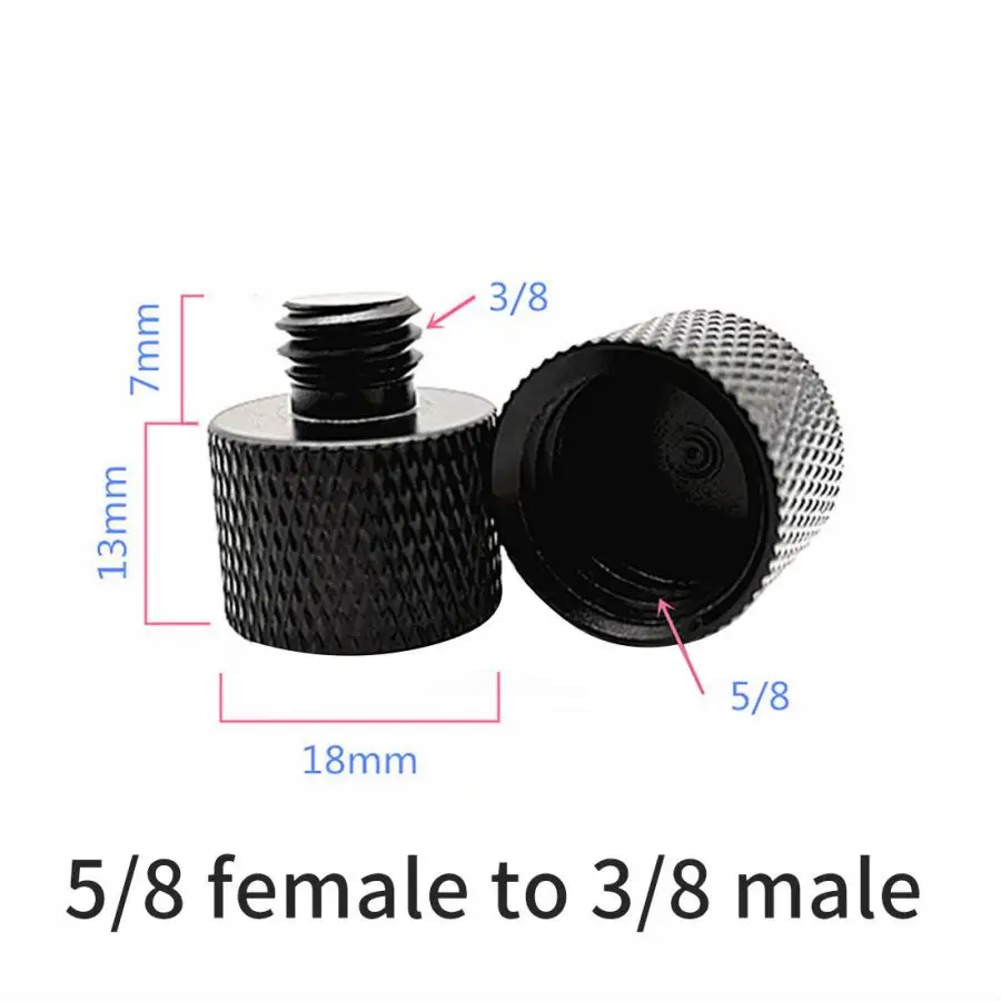 

Переходник BGNing с 1/4 дюйма на 3/8 дюйма с 5/8 дюйма на 3/8 дюйма с наружной и внутренней резьбой, пластина для штатива, винтовое крепление для SLR-кам...