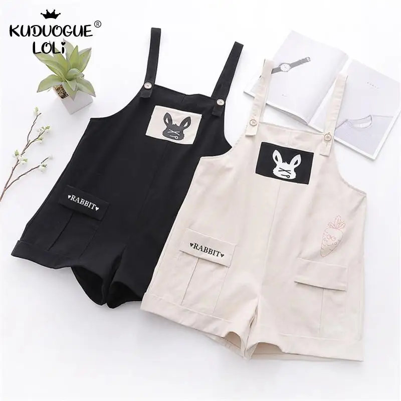 Милые комбинезоны с кроликом для милых девушек женские студентов подростков