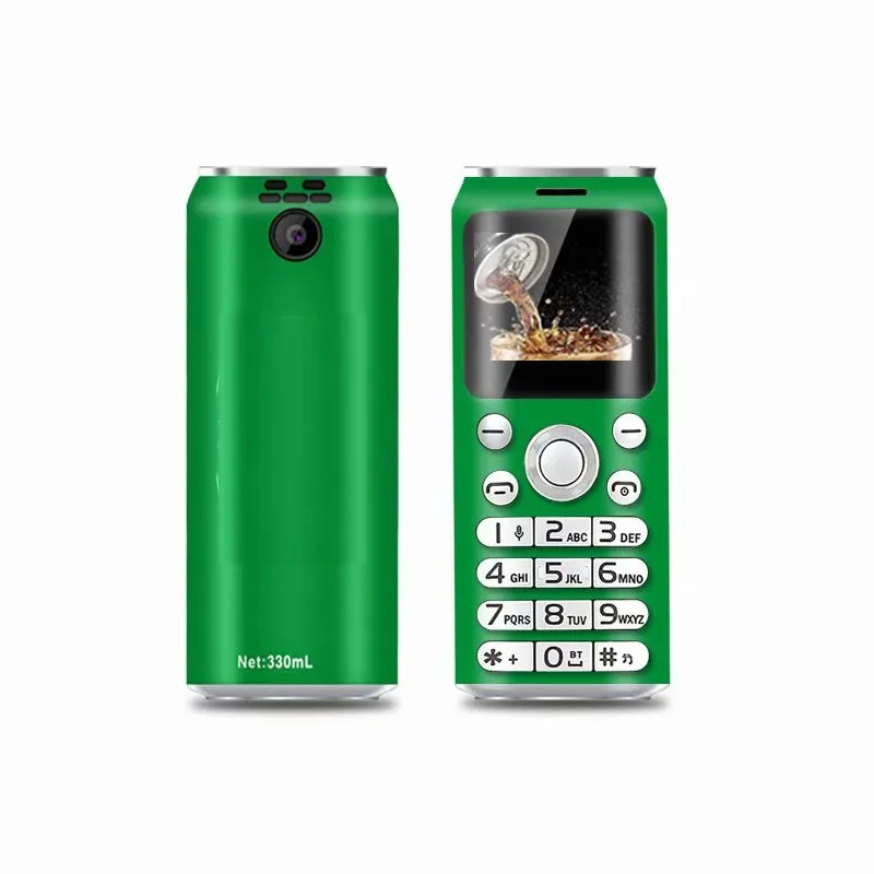 Зеленый Модный мини мобильный телефон SATREND K8 Fsmart с двумя sim-картами маленький размер Cola сотовый телефон MP3 Bluetooth Dialer запись звонков Celular - Цвет: Зеленый