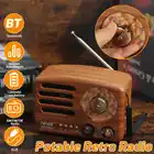 Деревянное ретро-радио, цифровое FM-радио, цифровое Интернет-радио, Портативный FM-радио, мини bluetooth-динамик, старомодный классический стиль