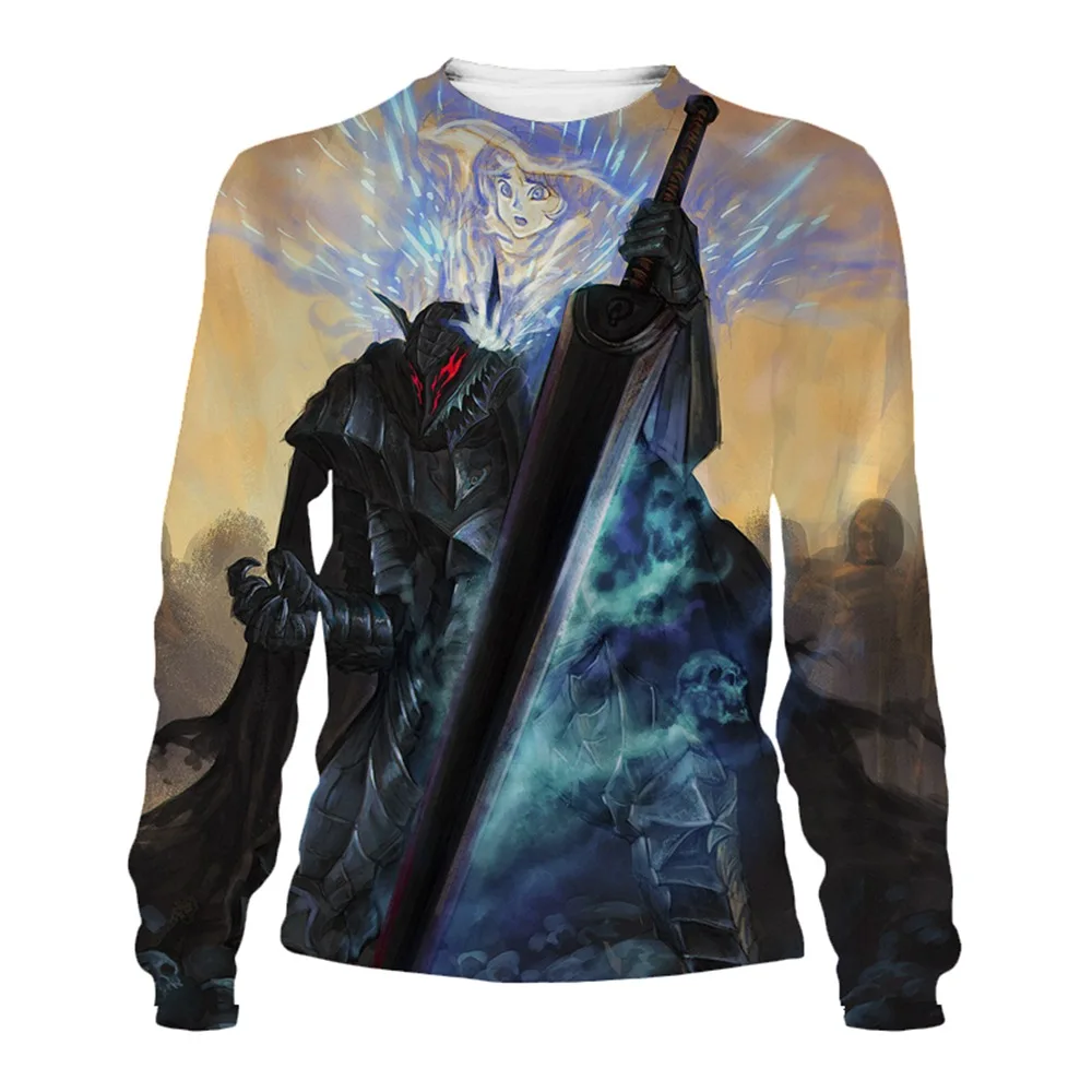 

SONSPEE Men s Long-sleeved Sweatshirt Domineering Berserker 3D Printing Ms. Summer Casual Street Hip-hop Movement Pullover Top 1