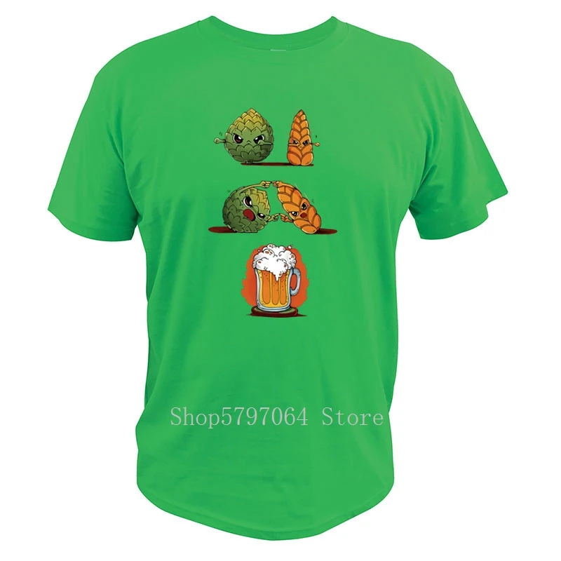 Beer Fusion футболка спиртовой каваи аниме и манга Забавные милые вещи хлопковая