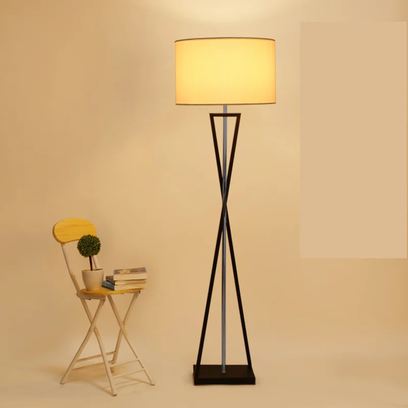 Скандинавская Светодиодная лампа из железной ткани напольный светильник для
