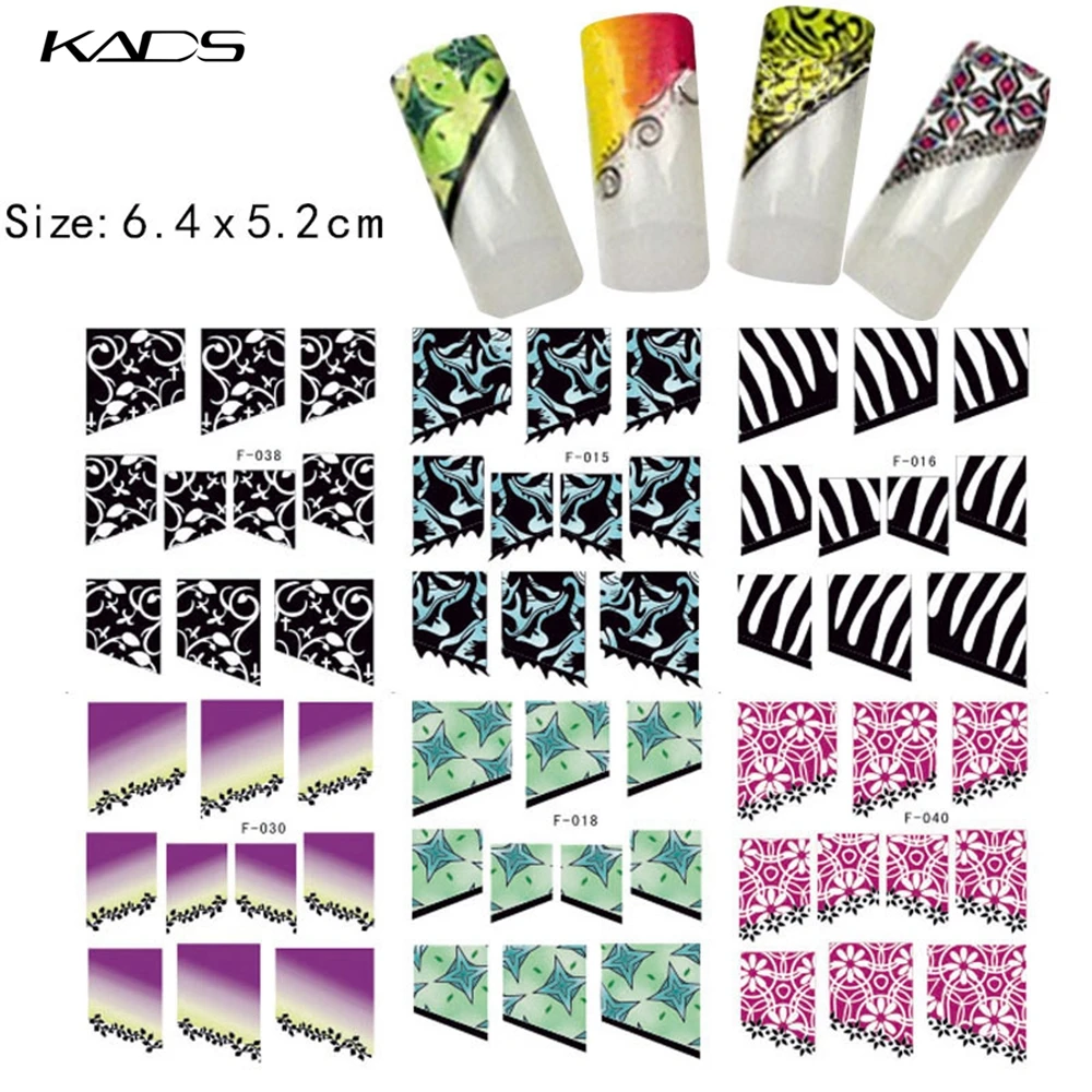 11sheet/SET French design water decal nail sticker french stickers for nails nail art design for water decals manicure wraps