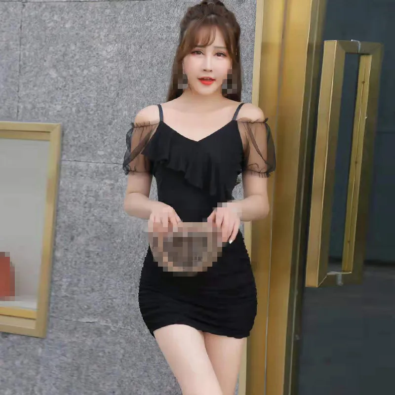 C2075 2020 летние новые женские модные сексуальные темпераментные однотонные тонкие