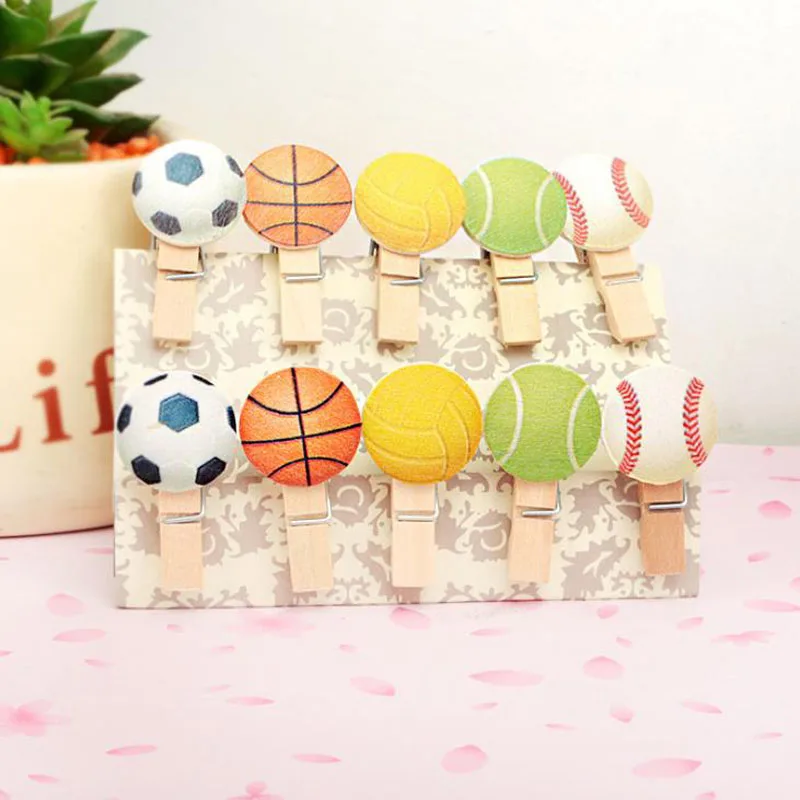 Прищепки с деревянными зажимами для фотографий 10 цветов прищепки еды зажимы