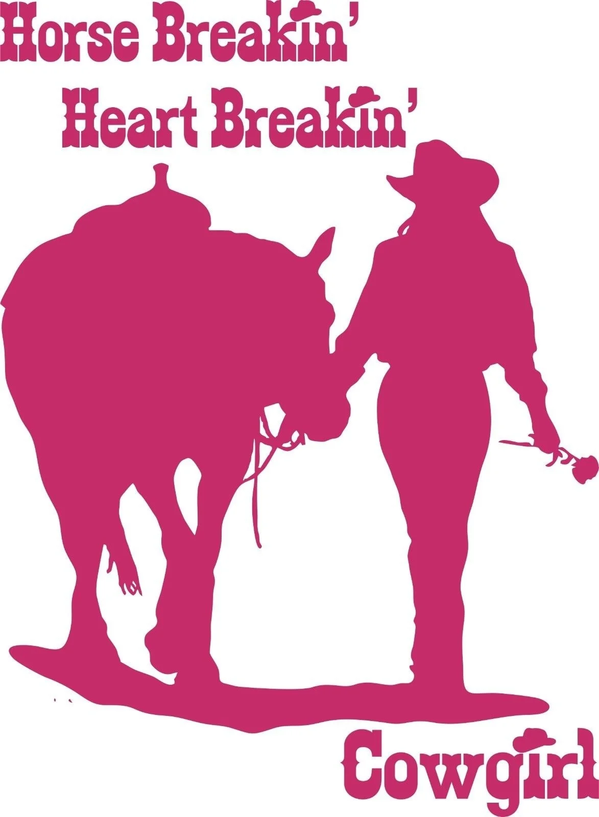 Для ковбоя лошадь Роза западное Родео автомобиль грузовик окно виниловая