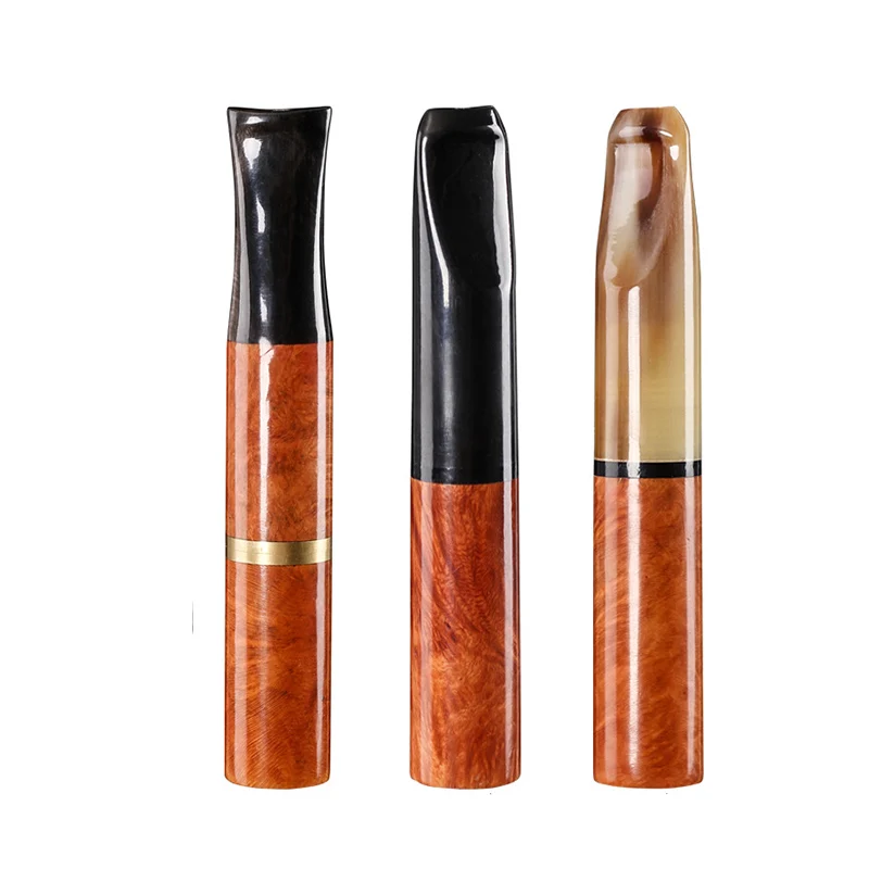 

Natural Briar Wood Pipes Smoke Washable Cigarette Holder Smoking Pipe Accessories Cigarette Holder
