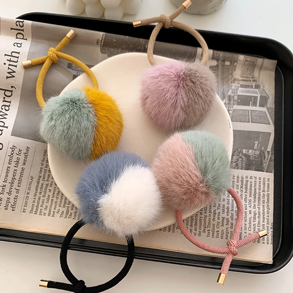 Новинка 2019 корейские милые эластичные резинки для волос из искусственного