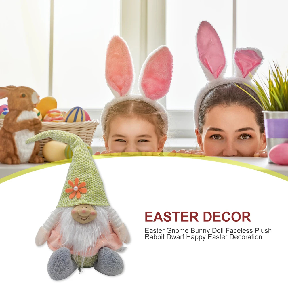 

Пасхальный декор ремесло свадебные домашний Декор Украшение Сделай Сам ремесленные украшения кролик гномик детские игрушки стоят сидя