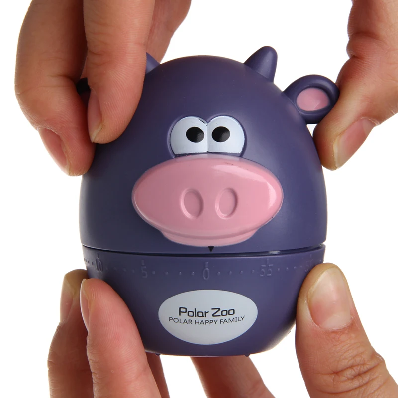 Медведь Корова таймер механический Заводной 60 минут кухонный гаджет Новинка