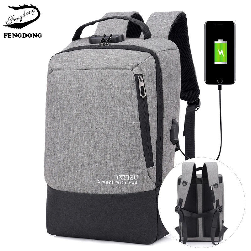 Однотонный рюкзак с несколькими карманами Холщовый мужской ранец вместительная