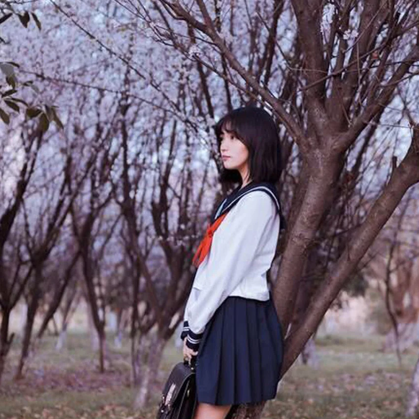 

Navy Sailor Cosplay Costumes Women Girls Student High School Uniform Kawaii JK Suit Harajuku Anime Blouse+skirt Clothing Set
