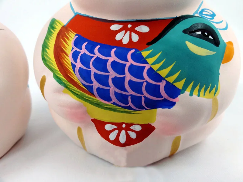 1 пара глиняных фигурок свадебный подарок Fu Art Craft Da A изысканный красивый