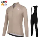 NSR профессиональная командная одежда, мужской зимний комплект из Джерси для велоспорта, теплый флисовый комбинезон, брюки, костюм для горных велосипедов, теплая куртка, одежда для велоспорта