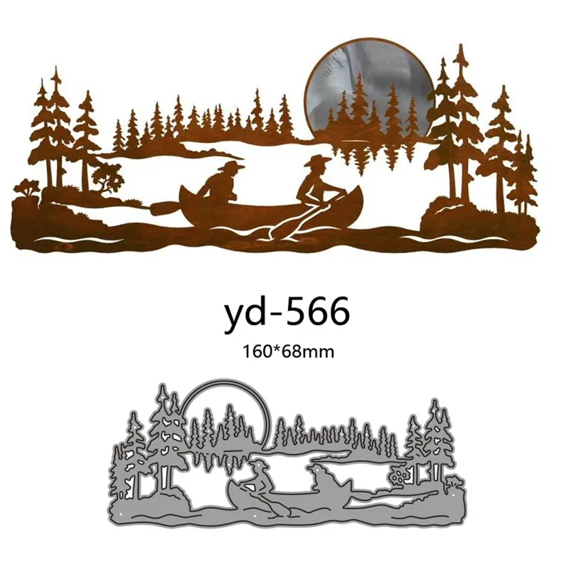 Металлические Вырубные штампы для украшения лодки скрапбукинга бумаги