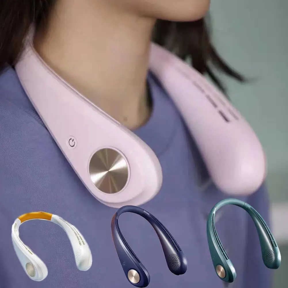 

1 Pcs Mini Neck Fan Portable Bladeless Usb Rechargeable Mute Sports Fans for Outdoor Travel Ventilador Portable Fans Coolin Y8R9