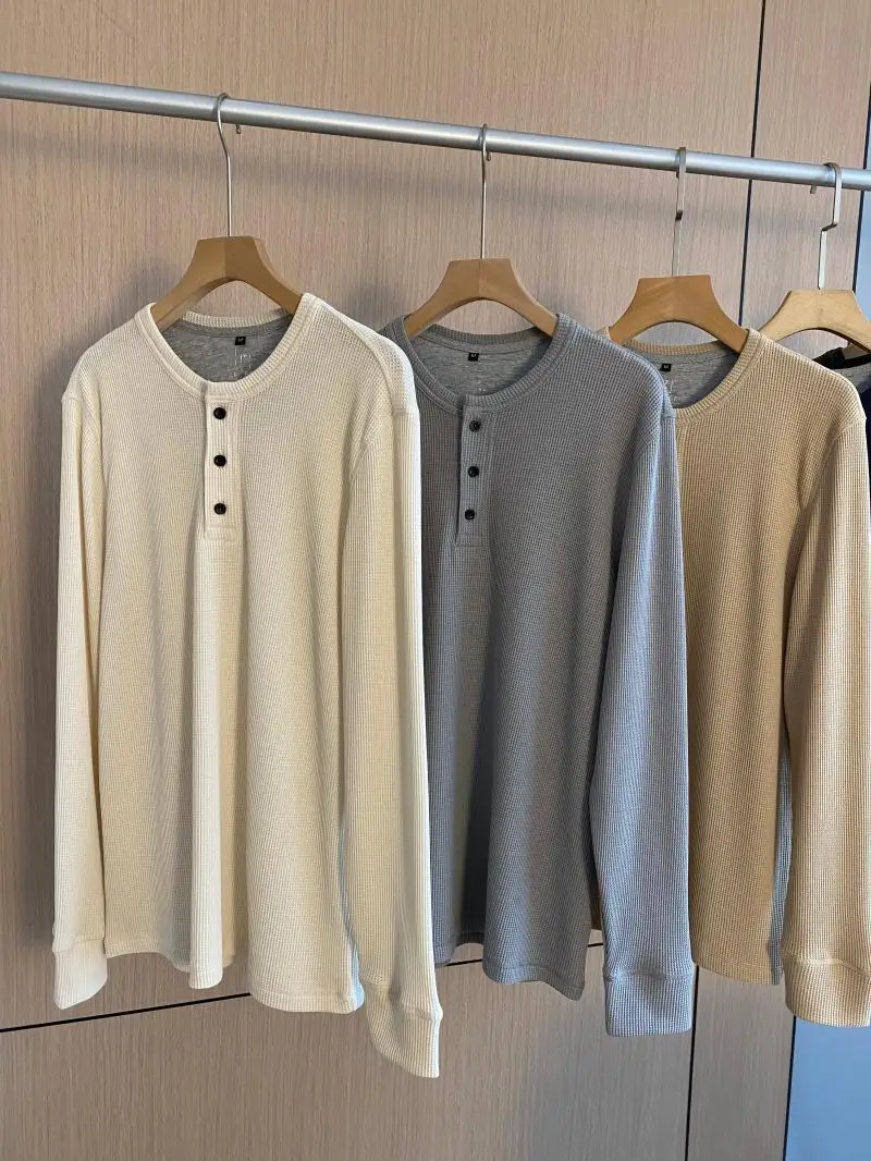 

Cotton long sleeve t-shirt men's autumn bottoming shirt