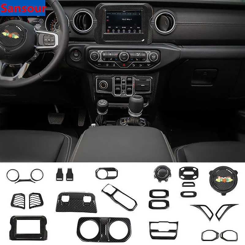 Набор для украшения интерьера автомобиля Sansour из углеродного волокна чехол Jeep
