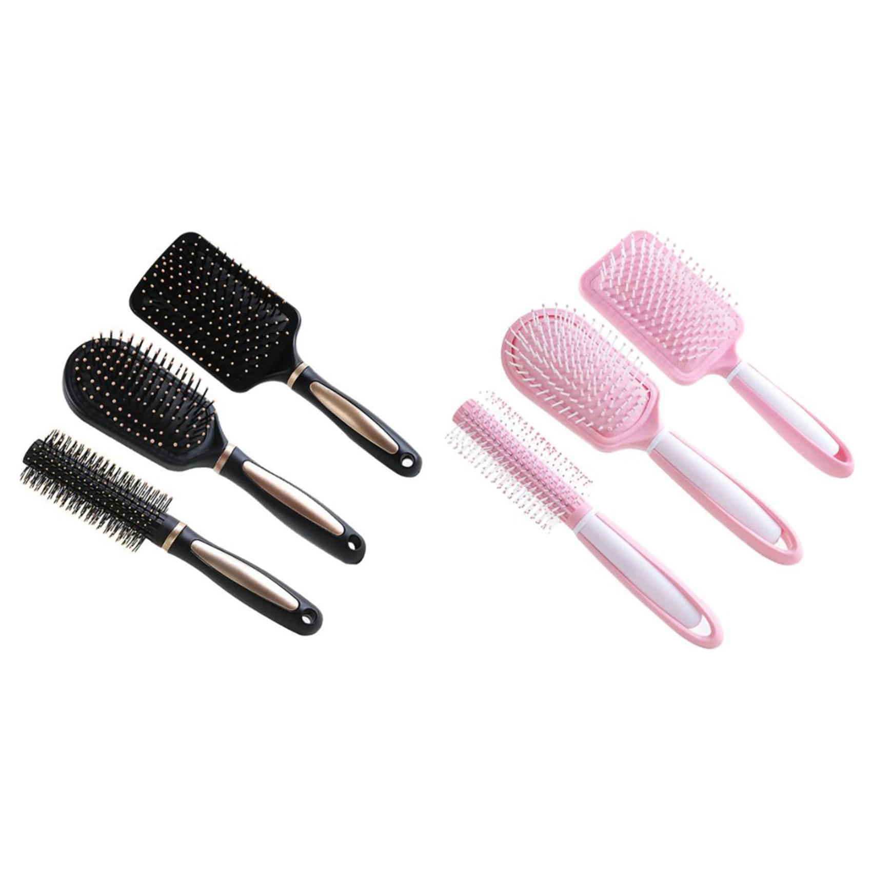 

3Pcs Hair Brush Scalp Airbag Massage Comb Hairbrush Wet Curly Detangle Hair Brush for Salon Hairdressing