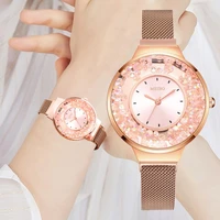new brand magnetic women watch fashion mobile rhinestone elegant magnet buckle rose gold ladies wristwatch luxury women watches
