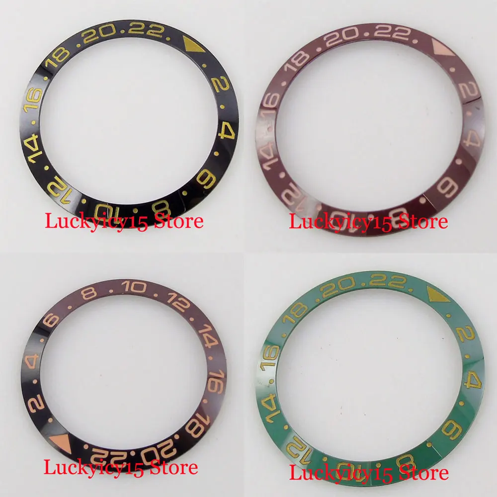 

Green/Red/Black fit GMT/SUB Slope 38mm*30.6mm Ceramic Watch Bezel Insert Ring
