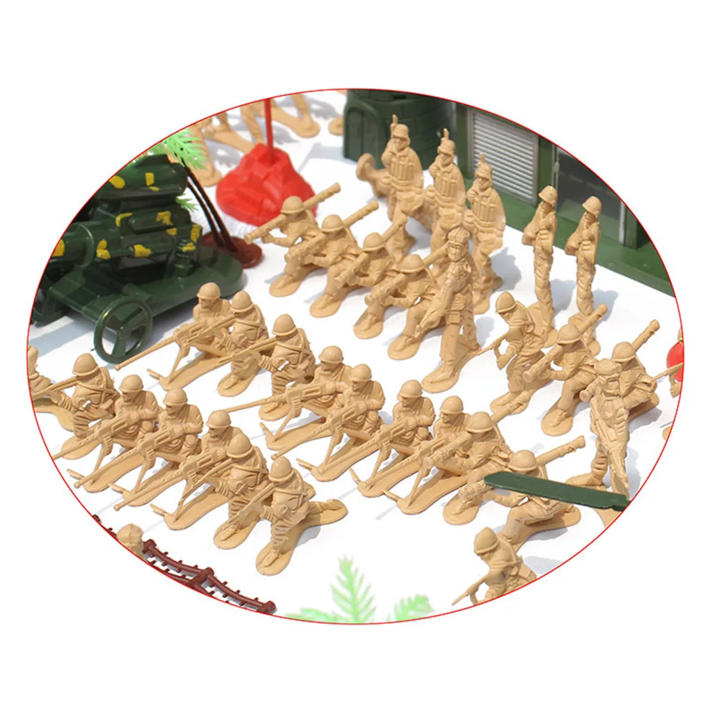 

188 Pieces of Soldier 5cm Figures Playset for Sand Scene Model