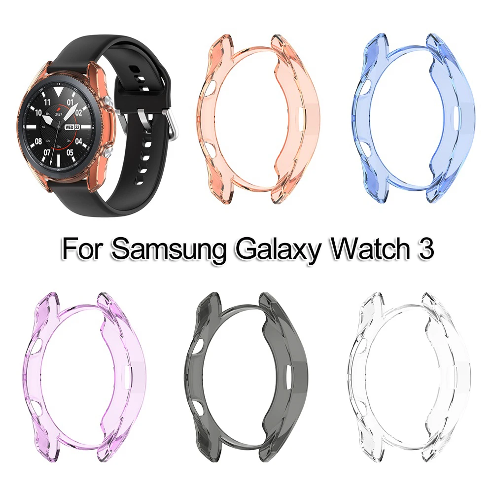Прозрачный прозрачный защитный чехол из тпу для Samsung Galaxy Watch 3 41 мм 45 ультратонкий