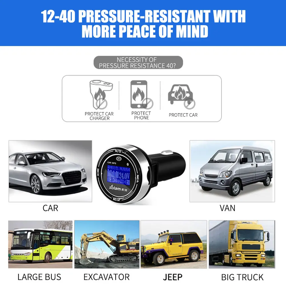 Portable Car FM Transmitter Bluetooth Handsfree Receiver BT06 MP3 Dual USB Music Audio Stereo | Автомобили и мотоциклы