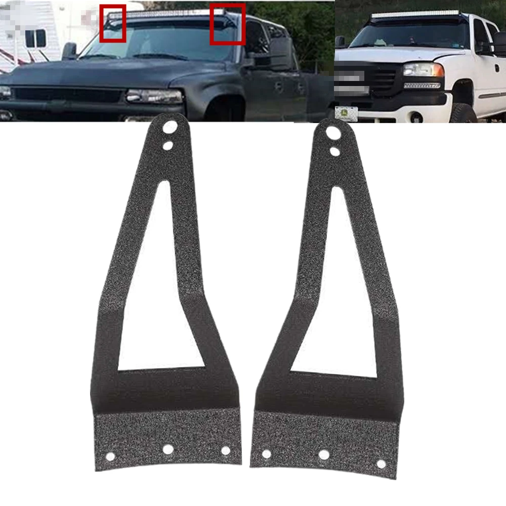 

For 1999-2015 Ford F250 52 Inch Curved Straight LED Light Bar Roof Mounting Brackets Holder
