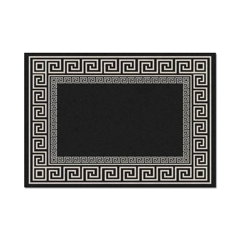 

Black and White Living Room Decoration Carpet Bedroom Carpet Kitchen Floor Mat Bathroom Non-slip Floor Mat Decoration Salon Rug