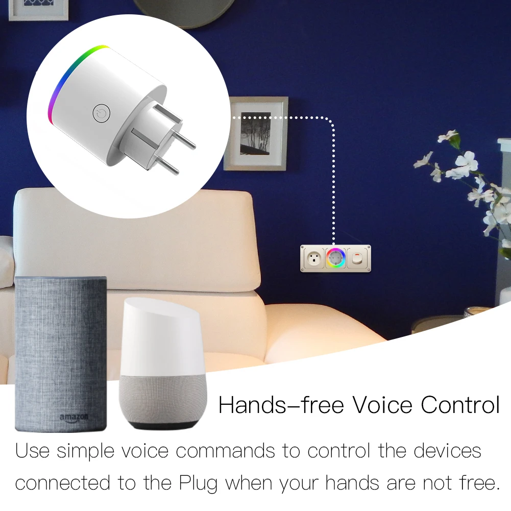 BR Wi Fi умная штепсельная розетка Беспроводная Smart Life/Tuya дистанционное управление