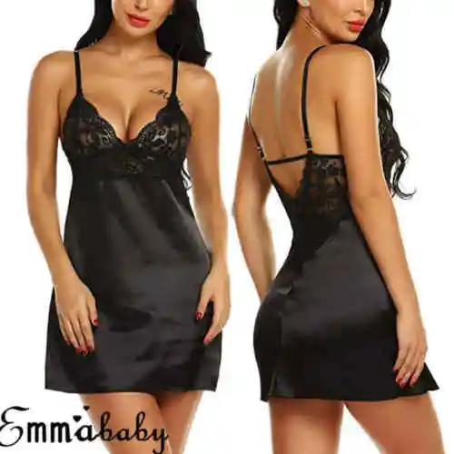 

Женская кружевная Пижама на бретельках, сексуальная Элегантная ночная рубашка, летняя ночная рубашка, одежда для сна, нижнее белье