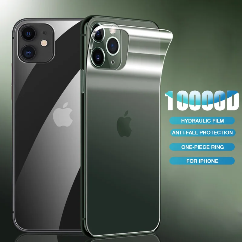 

Hydrogel Film Back Screen Protector on For iPhone 11 12 Pro Max Mini X XS XR 6 6s 7 8 Plus SE 2020 Soft Protective Film No Glass