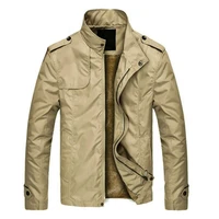 80 hot sales%ef%bc%81%ef%bc%81%ef%bc%81men autumn winter long sleeve zipper plush thick coat stand collar casual jacket